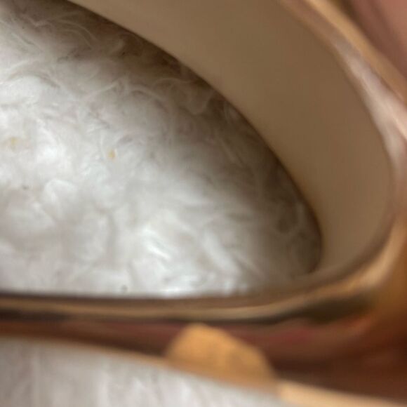 Steve Madden Daisie Rose Gold Patent faux leather slip on heels pointed toeSZ7.5 - Picture 12 of 13